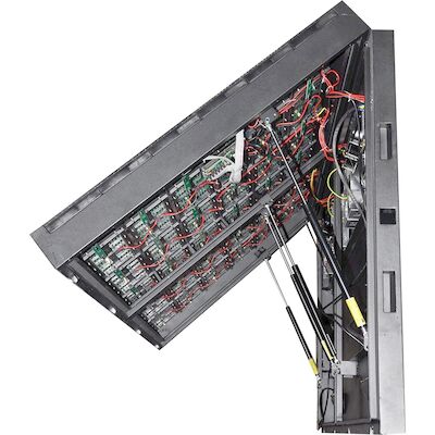 Écran LED plein couleur extérieur 6 mm Pixel Pitch Contrôle sans fil avant/arrière IP65/IP54 Armoire en acier repassé Poids 32,5 kg