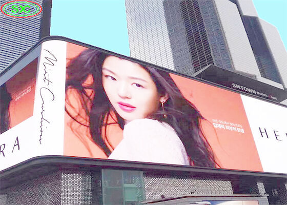 Publicité en plein air en couleur LED Billboard Street Big P10 avec 3 ans