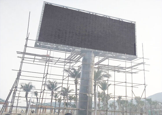 Publicité sur l'autoroute du stade haute luminosité extérieure en pleine couleur P10 LED Panneau mural vidéo avec colonne
