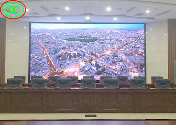 Écran vidéo à LED à couleur complète à l'intérieur 3840hz Pour conférence