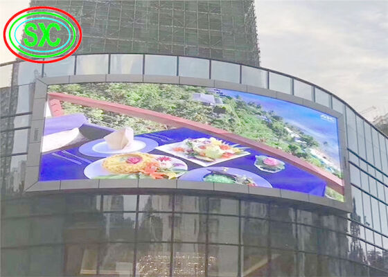 Affichage mené polychrome extérieur de l'intense luminosité SMD RVB P10 pour la publicité