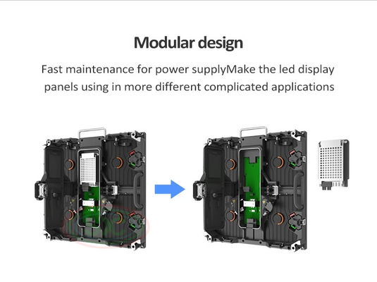Panneau d'écran vidéo LED d'intérieur P4, pas de pixel de 4 mm, étanchéité IP34