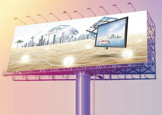 Écran d'affichage LED plein couleur P10 résistant à l'eau en extérieur Affichage publicitaire avec colonne