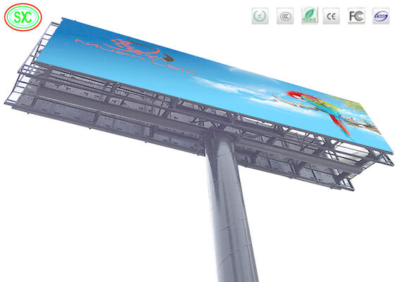 Publicité en plein air P10 couleur 6000cd / m2 luminosité Affichage LED de haute qualité