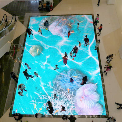 Indoor HD P6.25 SMD3528 Full Color LED Dance Floor 1000mmx 500mm Boîte