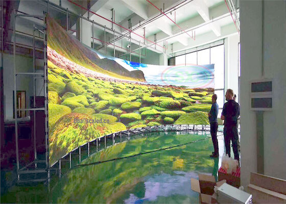 Écran d'affichage à LED à l'intérieur en couleur P3 111111 points / m2 Écran mural vidéo LED