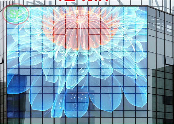 Bon prix Écran de télévision LED transparent commercial 1R1G1B 1000 mmx1000 mm Taille du boîtier en ligne
