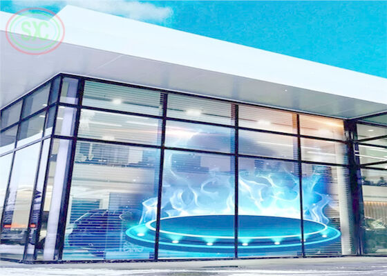 Écran de télévision LED transparent commercial 1R1G1B 1000 mmx1000 mm Taille du boîtier