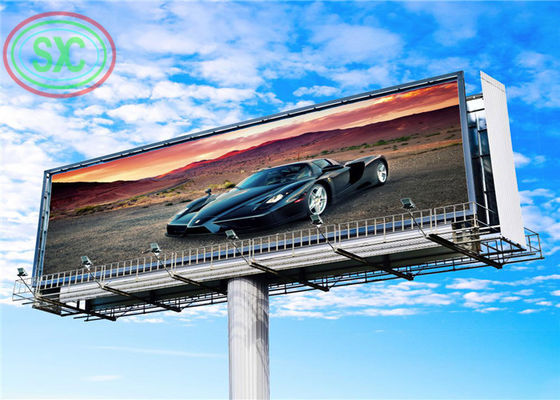 Bon prix Panneau d'affichage extérieur polychrome Anti-UV de P6 LED avec des colonnes pour la publicité commerciale en ligne