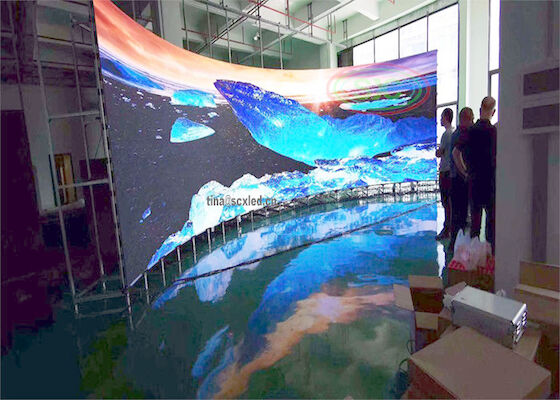 P3.91 Panneau mobile à LED Panneau d'affichage de fond de mur vidéo Scène de mariage Location d'écran LED