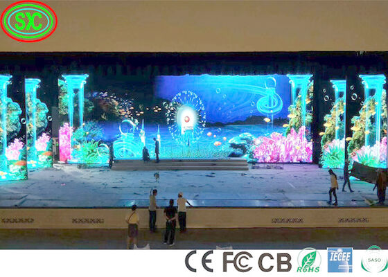 Écran visuel de panneau de la publicité LED de fond du mur P3 HD d'affichage à LED de l'étape SMD d'intérieur
