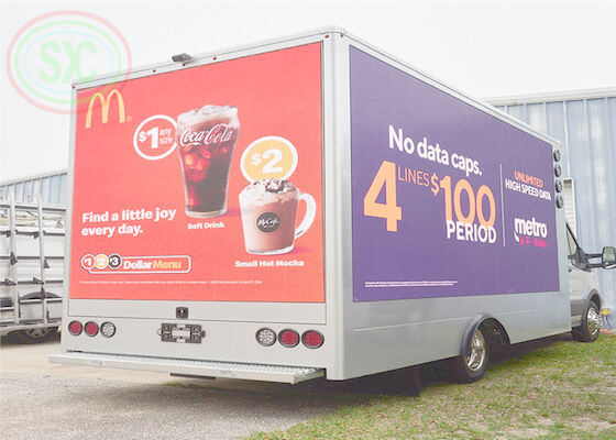 la publicité p6 polychrome extérieure a mené l'écran a installé sur un camion avec l'intense luminosité