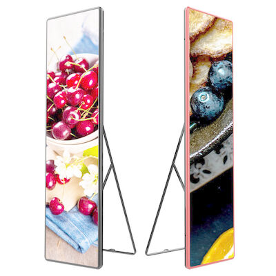 Écran d'affiche LED portable P3 à l'intérieur en couleur complète avec armoire en aluminium en fonte