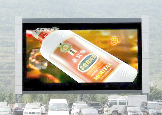 Écran d'affichage publicitaire LED plein couleur extérieur 1R1G1B Haute luminosité