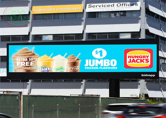 P10 IP67 Écran d'aluminium LED extérieur à couleur fixe, écran publicitaire