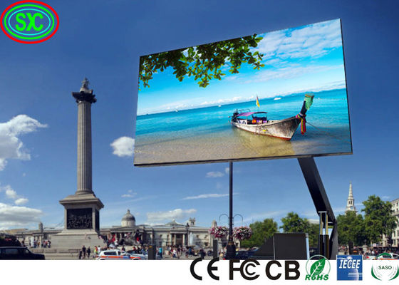 Le pantalla géant de publicité électronique extérieur fait sur commande d'affichage d'écran de hd de p8 p10 a mené le panneau d'affichage numérique de ledwall extérieur