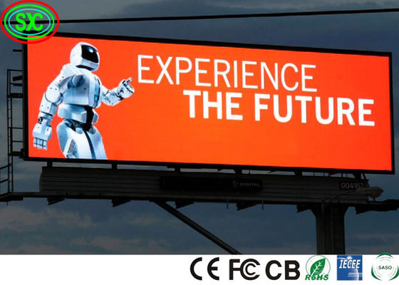 Écran de publicité en aluminium en fonte à LED à couleur fixe, 111111 points / mètre carré