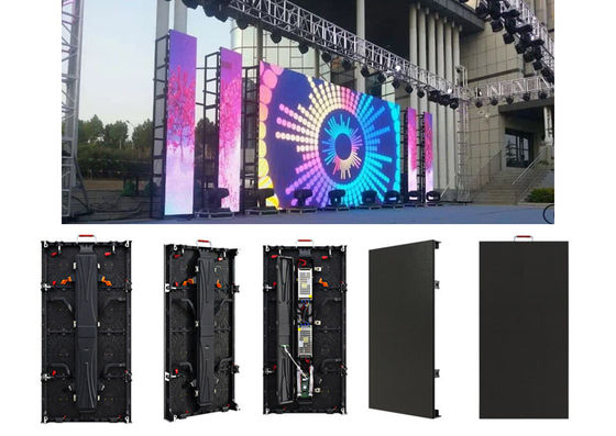 Le contexte d'intérieur 3840Hz silencieux d'étape d'écran de HD P3.9 LED la vitesse de régénération, armoire de 500x500mm, 1920hz le taux, système de contrôle de nova