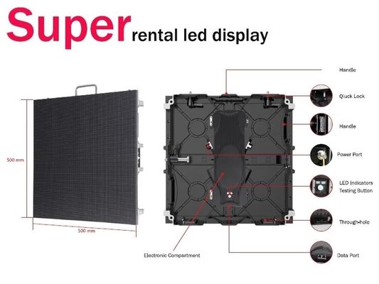 Affichage HD à LED en couleur entière Mur vidéo P3.91 Étanche à l'eau à l'extérieur haute luminosité Pour location d'événements
