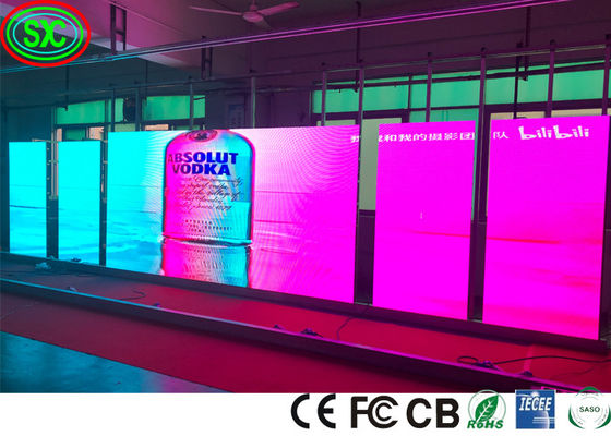 1R1G1B P3.91 P4.81 Écran de rideau de scène à LED 300w/M2 3840hz écran de scène à LED