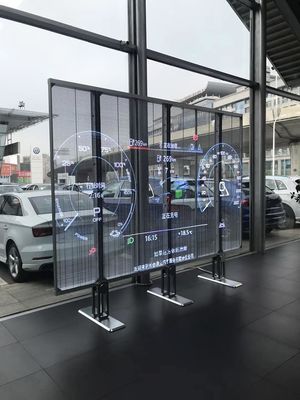 Écran de télévision LED transparent commercial 1R1G1B 1000 mmx1000 mm Taille du boîtier