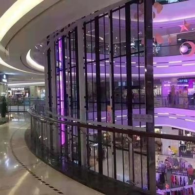 Centre commercial en intérieur Ascenseur Juvelierie Publicité P3.91 Écran LED transparent