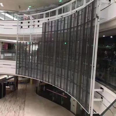 Centre commercial en intérieur Ascenseur Juvelierie Publicité P3.91 Écran LED transparent