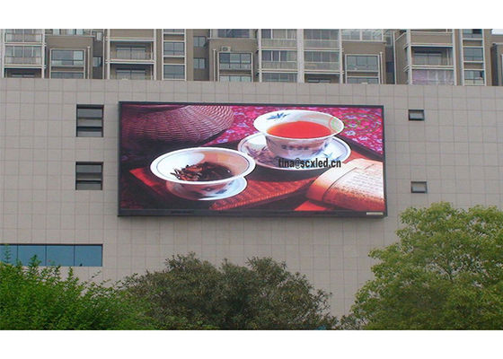 Écran d'affichage LED extérieur étanche P10, pas de pixel de 10 mm, luminosité de 5000 cd/m²