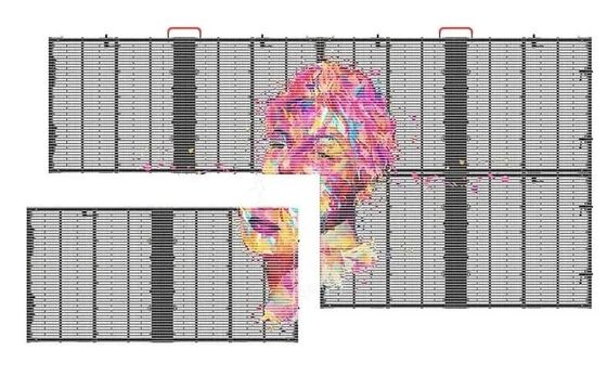 Bon prix Écran LED transparent P3.91-7.82mm couleur intégrale intérieur 1500nits mur vidéo SMD en ligne
