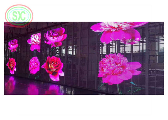 Bon prix Affichage transparent polychrome P3.91 de rideau en SMD LED pour la publicité de fenêtre en ligne
