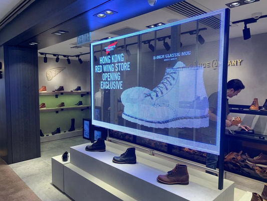 Bon prix Panneau LED transparent à haute luminosité, affichage transparent LED à couleur SMD2121 en ligne