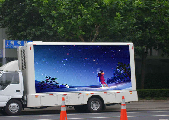 IP65 Vidéo numérique camion monté affichage à LED pleine couleur 10mm Pixel Pitch