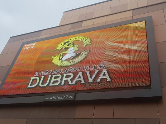 La publicité de P10 polychrome a mené l'étape d'écran de panneau/la bannière de tableau indicateur stade de sports