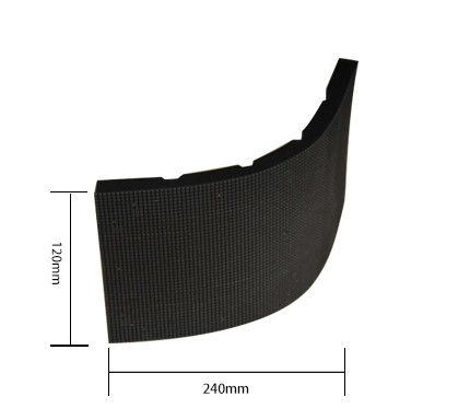 Affichage LED à 360° en plein air à couleur sphérique 3.91mm Pixel Pitch 500x1000mm