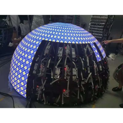 Écran LED sphérique étanche à l'eau avec affichage vidéo/texte/image de service arrière et IP43