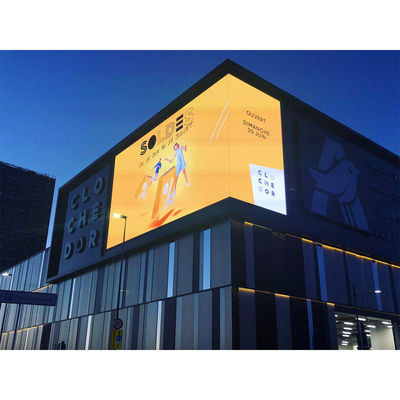 Écran d'aluminium P8 extérieur à LED, imperméable à l'eau HD, mur vidéo du centre commercial