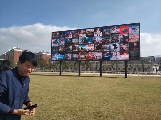 Écran d'aluminium P8 extérieur à LED, imperméable à l'eau HD, mur vidéo du centre commercial