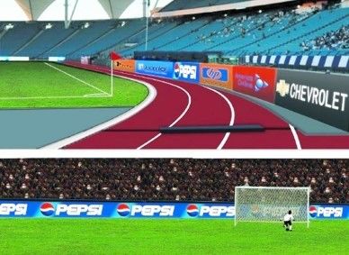 Écran LED de stade de terrain de football extérieur P8, étanche IP65, 5000 cd/m²