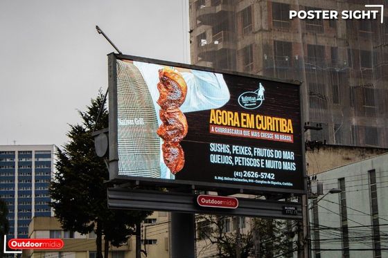 Affichage LED plein couleur P10 léger et extérieur pour la publicité et les événements avec une structure simple et une luminosité élevée