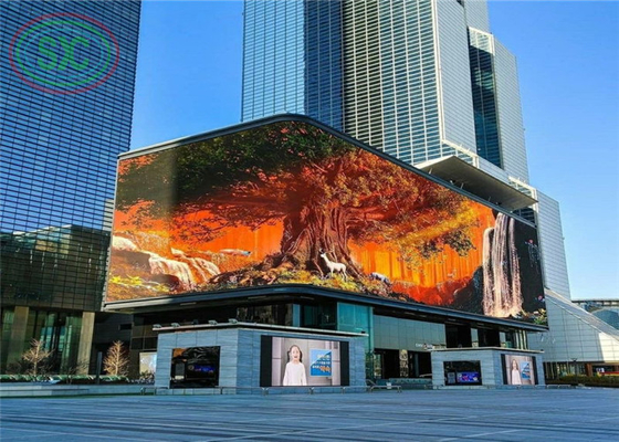 Panneau LED géant extérieur réglable en angle personnaliser panneau LED au centre-ville