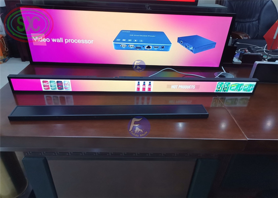 Écran d'étagère LED P1.875 900x60mm 800cd/m² Affichage intérieur