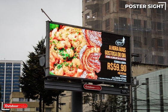 Affichage LED plein couleur extérieur P10 pour une visibilité élevée et une publicité à impact maximal dans tous les environnements