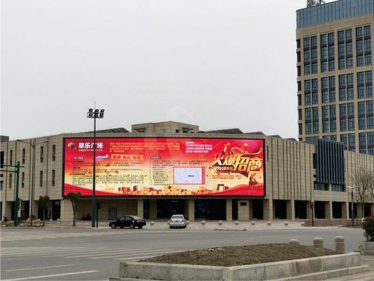 La publicité a mené le grand affichage vidéo mené de panneau d'affichage d'écran extérieur de panneau d'affichage P8 que polychrome a mené le panneau d'affichage de Digital