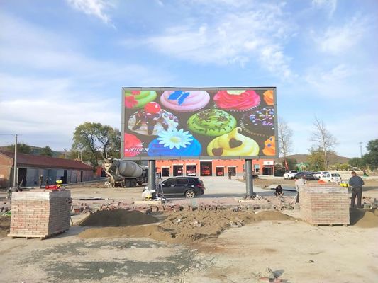 Bon prix la publicité extérieure P8 polychrome lumineuse superbe fixe de l'installation 10000nits Nationstar SMD de cadre en acier a mené l'affichage de signe en ligne