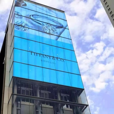 Écran de location amovible HD Glass Crystal Chip P5 Affichage à LED transparent
