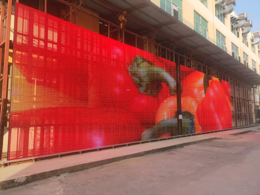 Affichage transparent Location d'installation Grand angle de vision P3.91 P4.81 Écran LED de 2500 nits