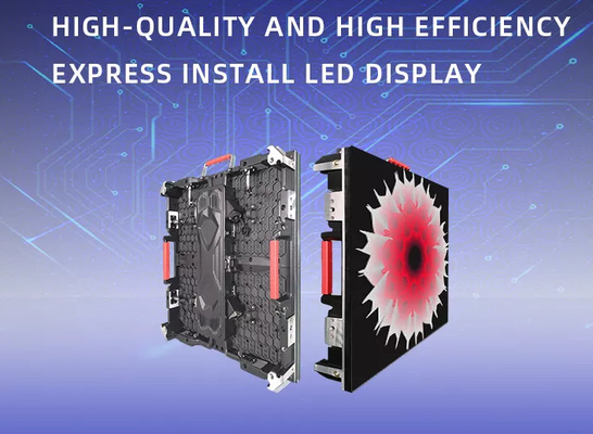 Écran LED extérieur HD P2.976 Armoires de location d'écran LED en aluminium 3840Hz