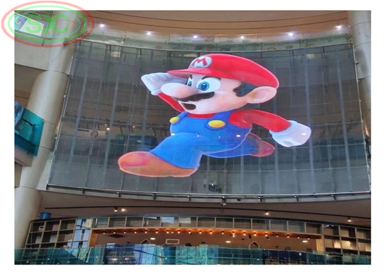 AC100-240V 60Hz Écran d'affichage LED transparent à entrée pour publicité intérieure Fonction d'affichage vidéo 3-5 ans de garantie