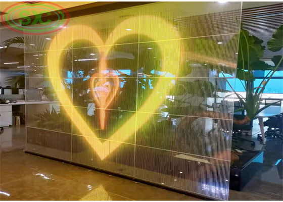 Écran à LED transparent IP43 étanche à l'eau avec 1000 heures en moyenne sans panne
