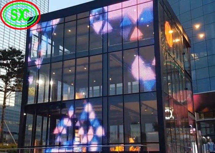 Écran de visualisation transparent de mur de la puce P12.5mm d'Epistar avec 5 ans de garantie